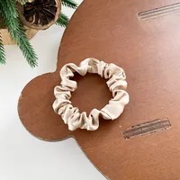 Scrunchie Fino Satin - Latte