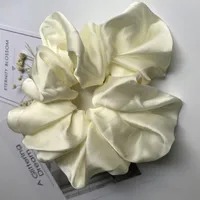 Scrunchie Satín Plisado - Beige