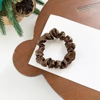 Scrunchie Fino Satin - Mocha