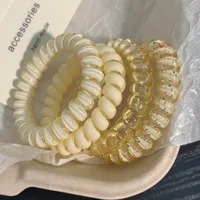 Set Ligas Spiral - Amarillo Claro
