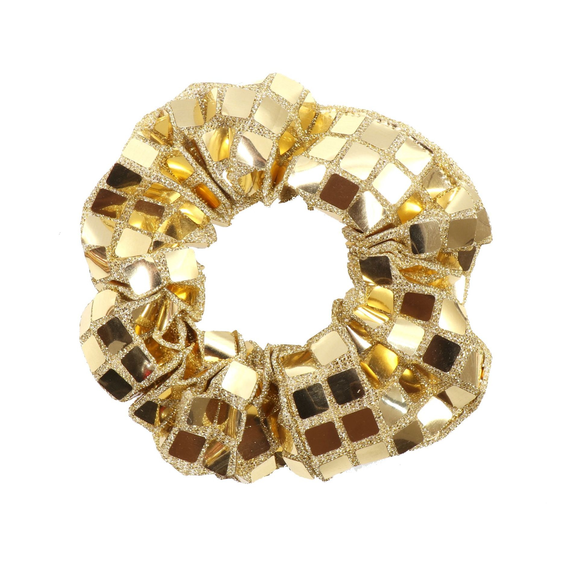 Scrunchie Disco Glam – Dorado