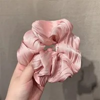 Scrunchie Satinado Wave - Rosa Suave