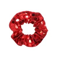 Scrunchie Disco Glam – Rojo