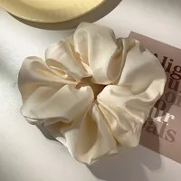 Scrunchie Raso Francés - Beige