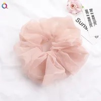 Scrunchie Clasico Plisado - Rosa Palo