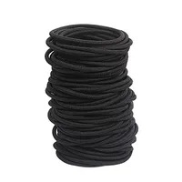 Ligas De Goma Negras (8 Piezas)