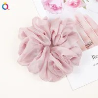 Scrunchie Clasico Plisado - Rosa Viejo