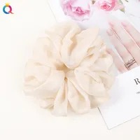 Scrunchie Clasico Plisado - Beige