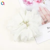 Scrunchie Clasico Plisado - Blanco