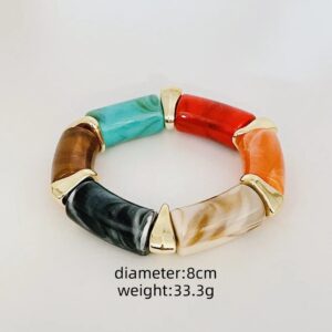 Brazalete Bamboo Pop – Estilo IG Multicolor