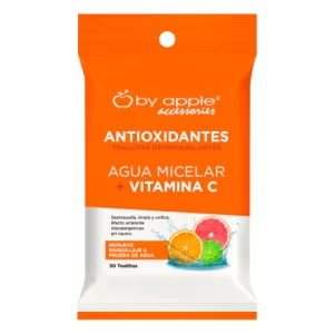 Toallita Desmaquillante 30 pzs Con Agua Micelar Y Vitamina C By Apple