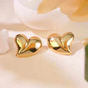 Aretes Corazón Golden Hug