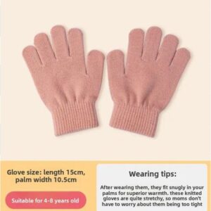Guantes Tejidos para Niños Rosa