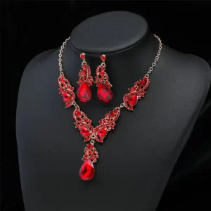 Set Elegance Drop Rojo