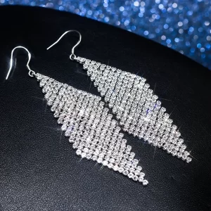 Pendientes Rombo Brillante