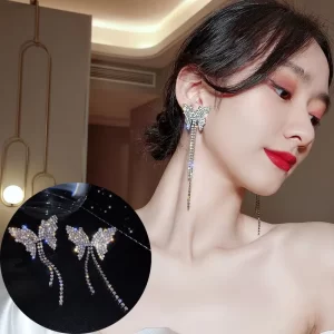 Pendientes Mariposa con Brillo