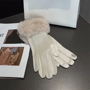 Guantes Termico Afelpado Blanco