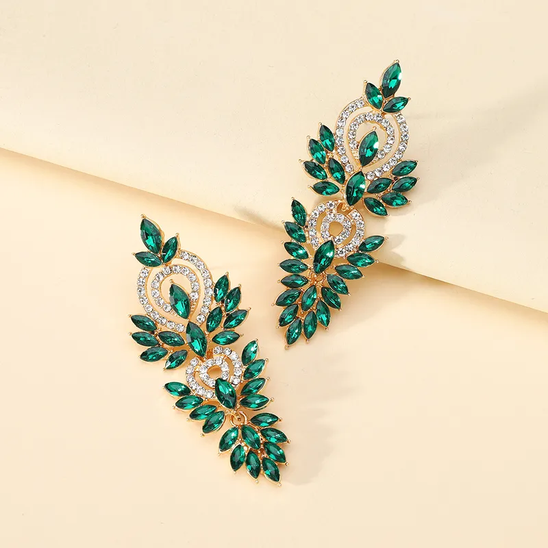 Pendientes Vintage Royal Leaf Verdes