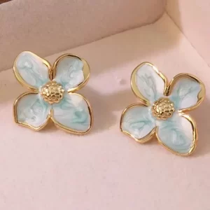 Aretes Bloom Love Aqua