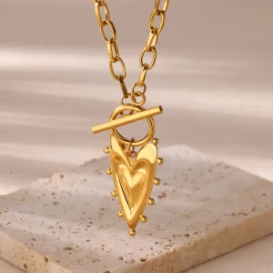 Collar Corazón Real 18K