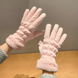 Guantes Térmicos Impermeables Touch Rosa