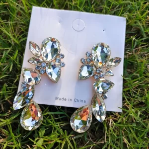 Pendientes Crystal Drop Blanco