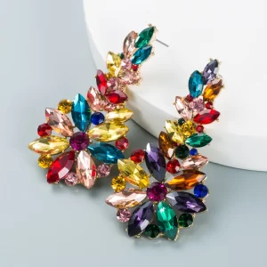 Pendientes Luxury Florales Glam Colores