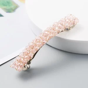 Pinza Crystal Shine Elegante Rosa