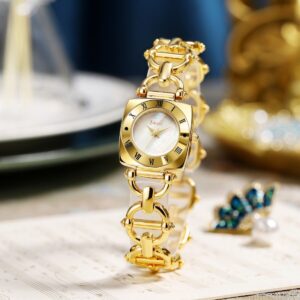 Reloj Dorado Blanco Imperial Lady