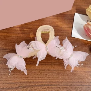 Pinza Dulce Mariposa Rosa