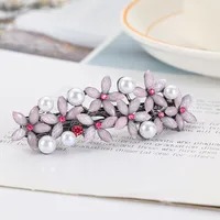 Broche Floral Pearl - Rosado