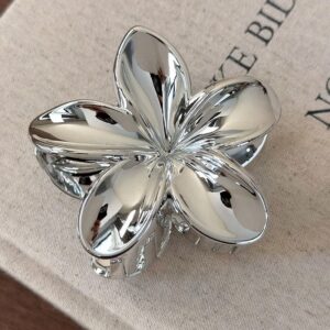Pinza Plumeria Platina – Plata