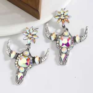 Aretes Texan Crystal Skull