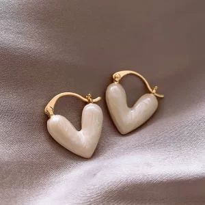 Aretes Ivory Heart
