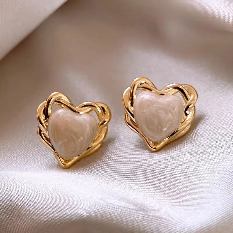Aretes Golden Love
