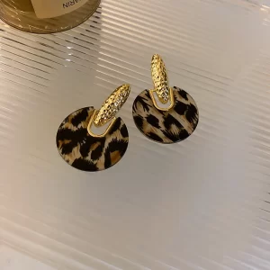 Aretes Leopard Glam Drop