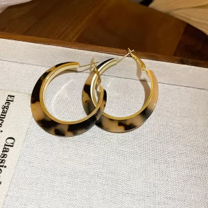 Aretes Tortoise Gold Hoop