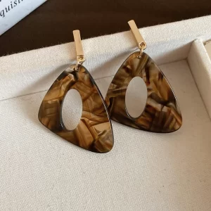 Aretes Moka Geo Luxe