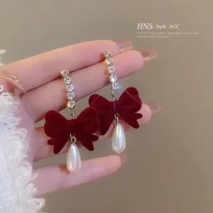 Aretes Velvet Pearl Charm