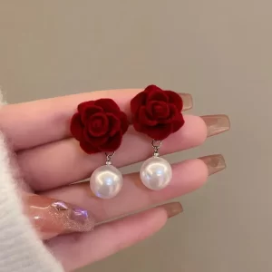 Aretes Velvet Rose Pearl