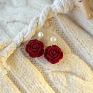 Aretes Velvet Rose Pearl