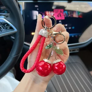 Llavero Cherry Glam Rojo