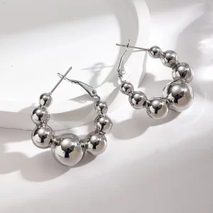 Aretes Urban Sphere Plateado