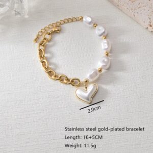 Pulsera Pearl Luxe - Acero Inoxidable Chapado