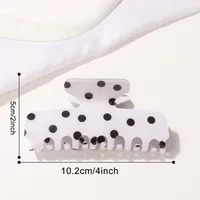 Pinza Polka Dot - Blanco / Negro