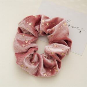 Scrunchie Velvet Galaxy - Rosado