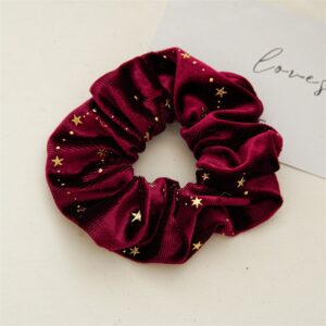 Scrunchie Velvet Galaxy - Borgoña