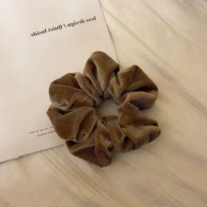 Scrunchie Velvet Cozy - Mocha