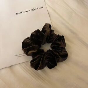 Scrunchie Velvet Cozy - Marrón