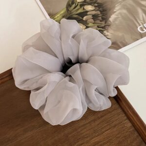 Scrunchie Cloudy Chiffon – Gris